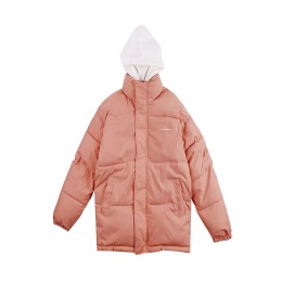 Bulk custom quilted fake two-piece jacket design elastic cuffs warm hooded jacket quilted jacket supplier SKVM015 Bulk custom quilted fake two-piece jacket design elastic cuffs warm hooded jacket quilted jacket supplier SKVM015